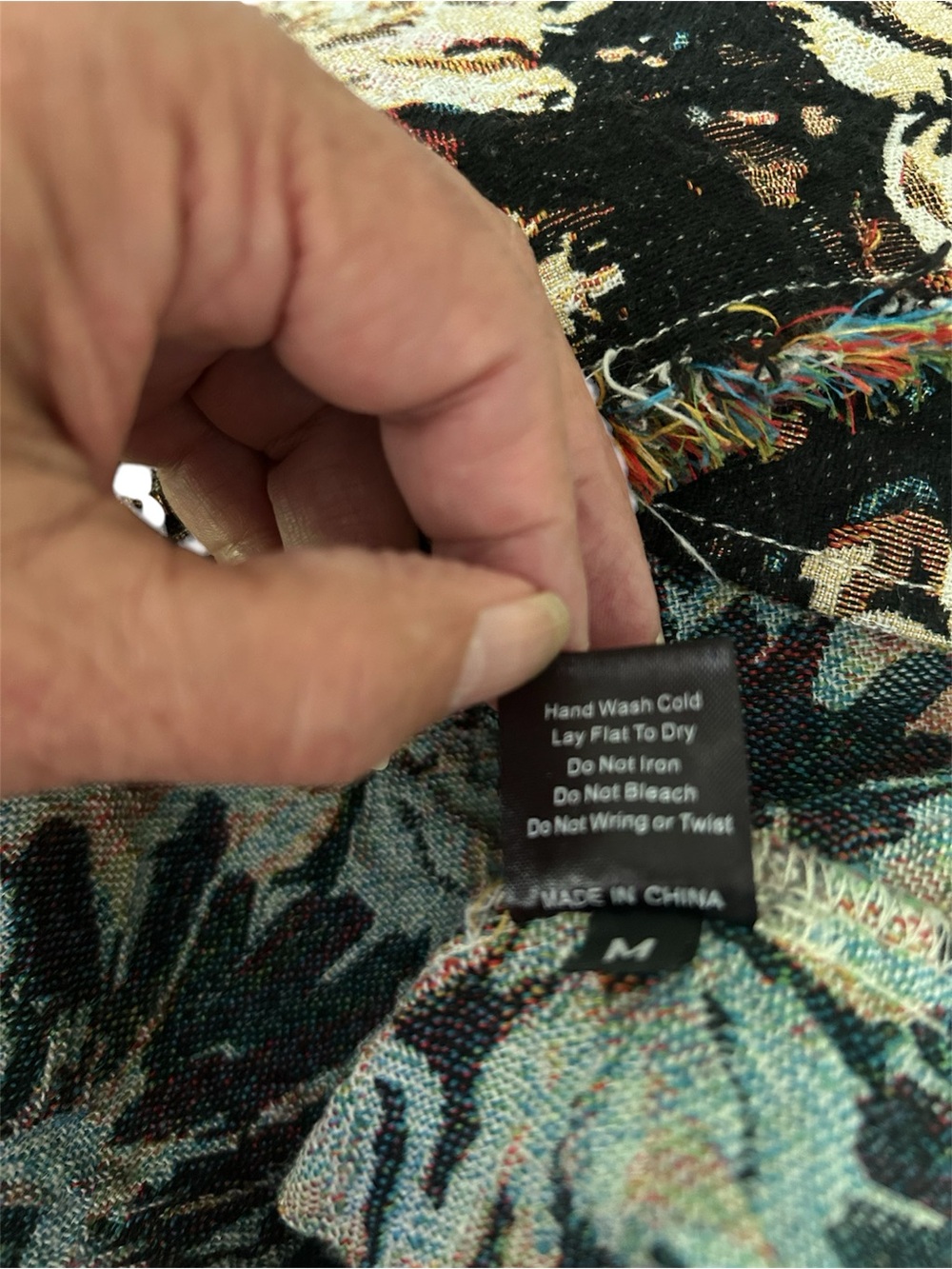 POL Tapestry Floral Utility Jacket in Black & Olive - Picture 3 of 7